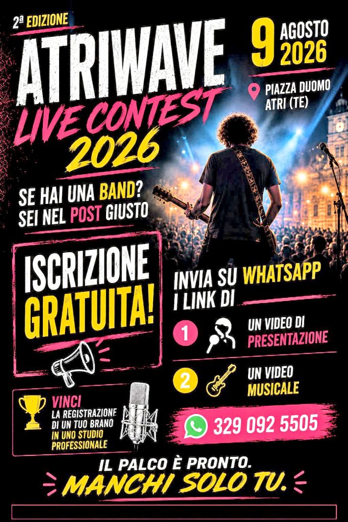 Locandina Evento: AtriWave Live Contest 2026